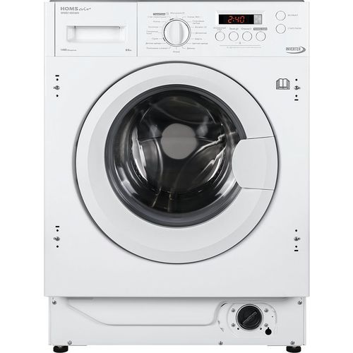 Встраиваемая стиральная машина HOMSAIR WMB1486WH, с сушкой