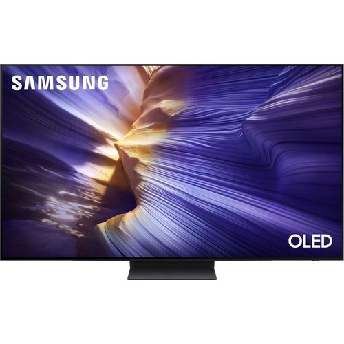55″ Телевизор Samsung QE55S90FAUXRU OLED, 4K Ultra HD, СМАРТ ТВ, Tizen OS, черный графит