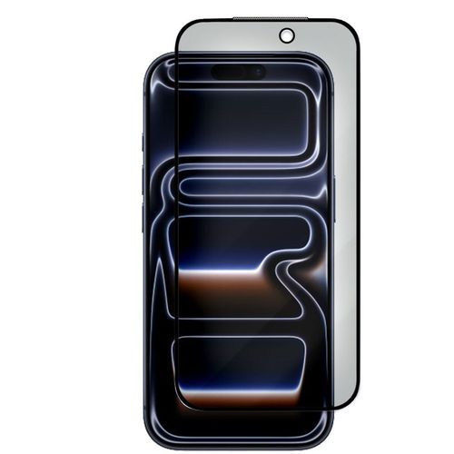 Защитное стекло для экрана ZIBELINO для Apple iPhone 17 Pro антиблик, 3D, 1 шт, черный [ztg-3d-pr-apl-17-pro-blk]