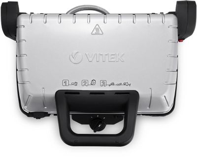 Электрогриль Vitek VT-2633, серебристый – купить в Ситилинк | 2035410