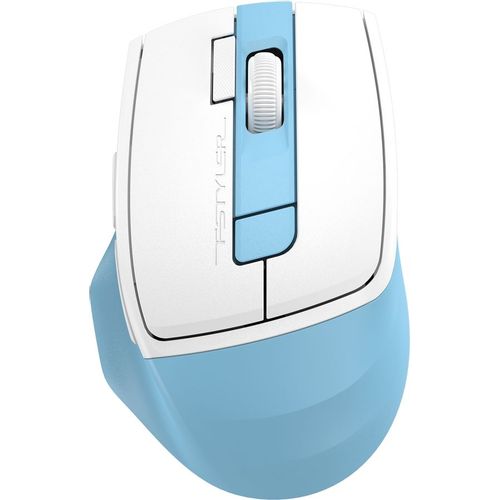 Мышь беспроводная A4TECH Fstyler FG45CS Air2, радио, оптическая, USB, 2000dpi, голубой и белый [fg45cs air2 usb (icy blue)]