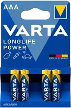 Изображение товара AAA Батарейка VARTA Longlife power High Energy Alkaline LR03,  4 шт.