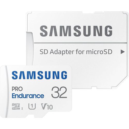 Карта памяти microSDHC UHS-I U1 Samsung PRO Endurance 32 ГБ, 100 МБ/с, Class 10, MB-MJ32KA/APC, 1 шт., переходник SD