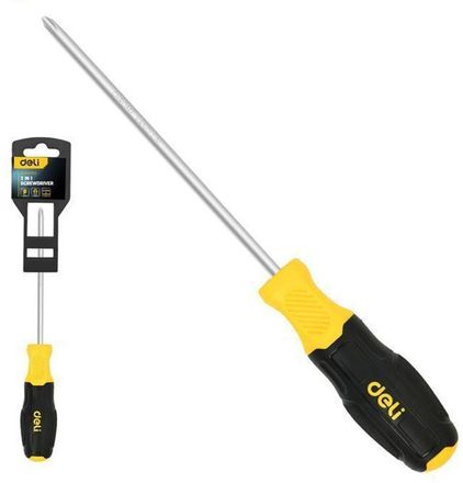 Отвертка Deli DL632103, PH2/SL6 длина стержня 125мм
