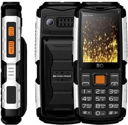 Сотовый телефон BQ Tank Power 2430, черный/серебристый