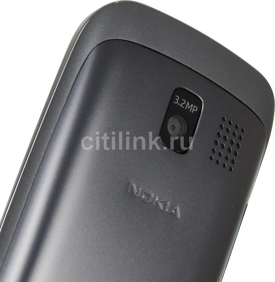 Сотовый телефон Nokia Asha 302, темно-серый – купить в Ситилинк | 695173