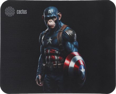 Cactus Captain America рисунок, ткань, 250х200х3мм [cs-mp-d08s]