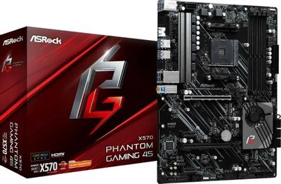 ASRock X570 PHANTOM GAMING 4S SocketAM4 AMD X570 ATX Ret 1391290