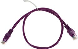 Патч-корд CABLEXPERT PP12-0.5M/V литой (molded), UTP, кат.5E, 0.5м, фиолетовый
