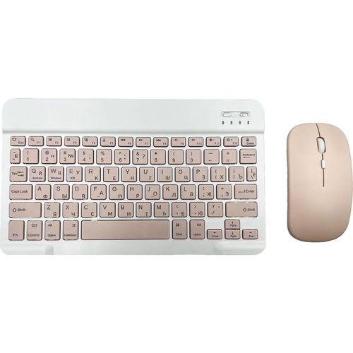 Клавиатура PALMEXX PMPKIT01-PNK, беспроводная, USB, Bluetooth/Радиоканал, механическая, с гравировкой, розовый/белый