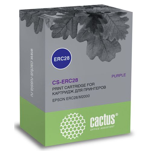Картридж Cactus CS-ERC28, фиолетовый / 12.7мм, 3.1м, CS-ERC28