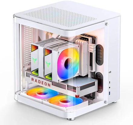 Корпус mATX JONSBO TK-1 2.0, Mini-Tower, без БП,  белый [tk-1 2.0 white]
