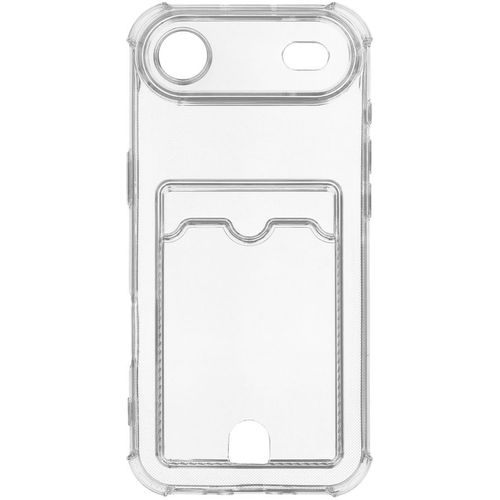 Чехол (клип-кейс) ZIBELINO Silicone Card Holder, для Apple iPhone 17 Air, прозрачный [zsch-iph-17-air-cam-trn]