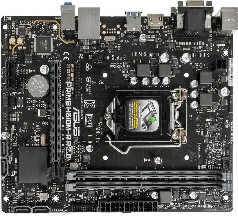 Материнская плата ASUS PRIME H310M-R R2.0, LGA 1151v2, Intel H310