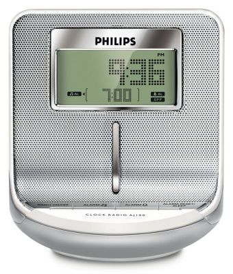 Радиобудильник Philips AJ100/12, серебристый – купить в Ситилинк | 562517
