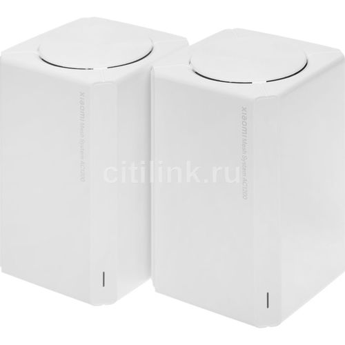 Бесшовный Mesh роутер Xiaomi AC1200, Wi-Fi 4, AC1200, 2.4/5ГГц, 2 LAN, белый, 2 шт. в комплекте [dvb4457gl]