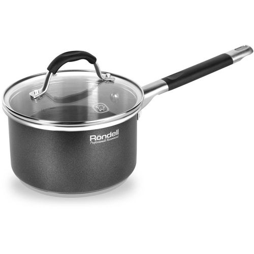 Ковш Rondell Stern RDS-008, 1.9л, с крышкой, темно-серый