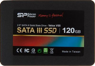 SSD накопитель Silicon Power Velox V55 SP120GBSS3V55S25 120ГБ, 2.5", SATA III