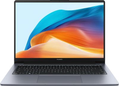 Ноутбук Huawei MateBook D 14 53013XFA, 14", 2024, IPS, Intel Core i5 12450H 2ГГц, 8-ядерный, 8ГБ LPDDR4x, 512ГБ SSD,  Intel UHD Graphics, без операционной системы, серый космос