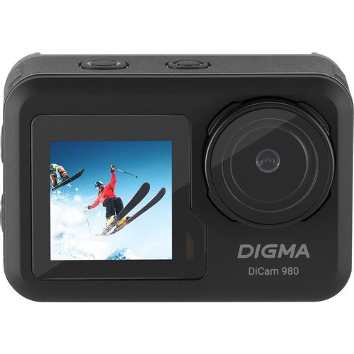 Экшн-камера Digma DiCam 980 4K, WiFi, черный [dc980 combo]