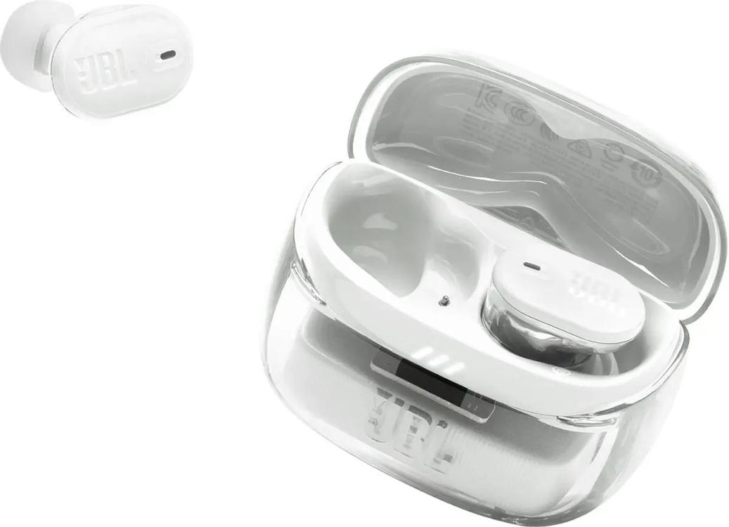 Наушники JBL Tune Buds 2 Ghost, Bluetooth, внутриканальные, белый
