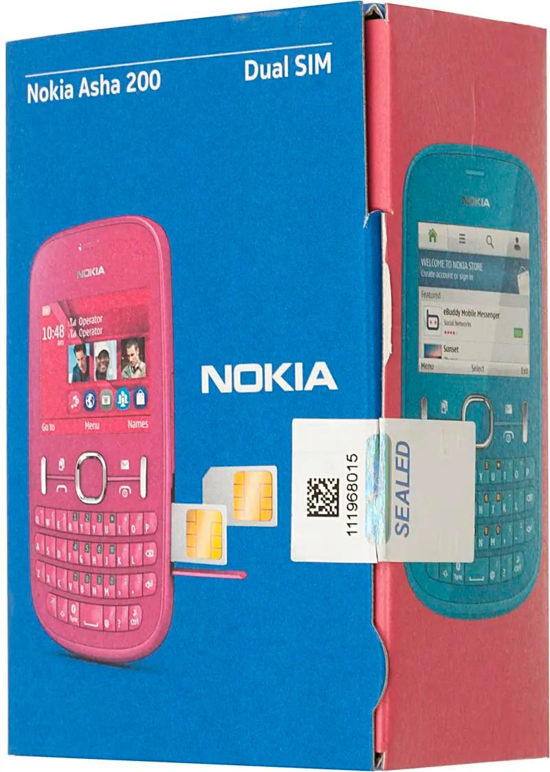 Характеристики Сотовый телефон Nokia Asha 200, светло-розовый (672535)  смотреть в СИТИЛИНК