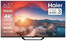 Изображение товара 65" Телевизор HAIER DH1VNBD01RU HQLED, 4K Ultra HD, СМАРТ ТВ, Android TV, черный
