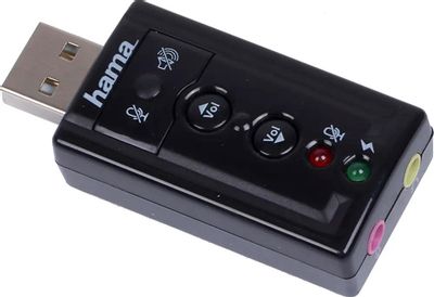 Отзывы на Звуковая карта USB HAMA H-51620, 7.1, блистер [00051620] в ...