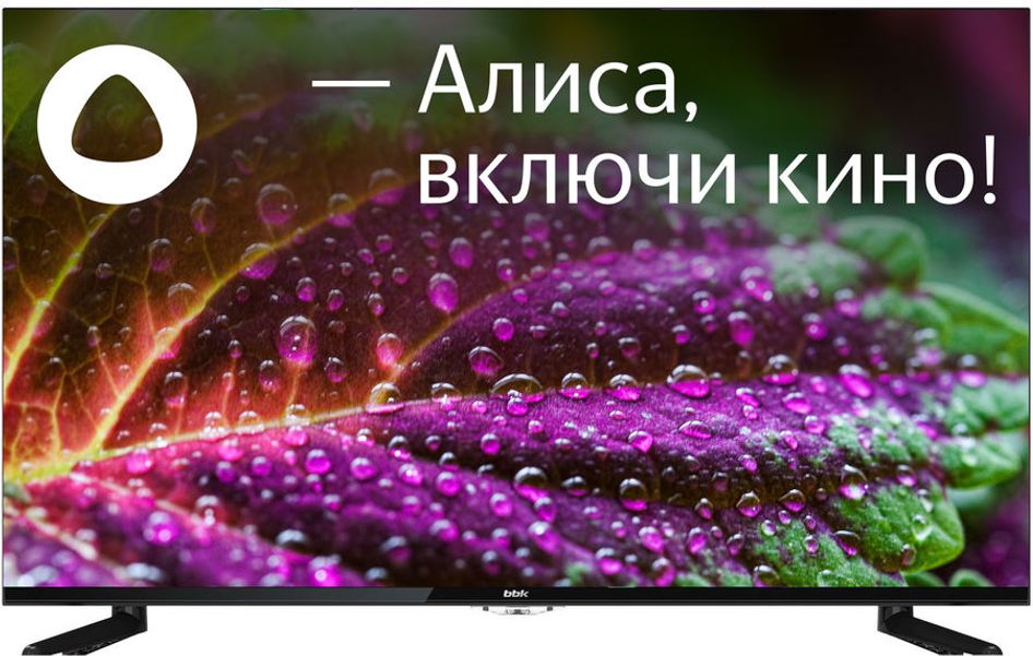 43" Телевизор BBK 43LEX-8289/UTS2C, 4K Ultra HD, черный, СМАРТ ТВ, YaOS