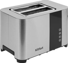 Тостер KitFort KT-2047,  нержавеющая сталь