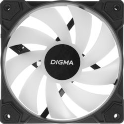 Вентилятор Digma DFAN-FRGB1 120мм, 3-pin, от БП:4-pin (Molex), RGB, черный