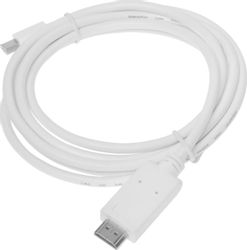 Изображение товара Кабель-переходник аудио-видео  1.2v,  miniDisplayport (m) -  HDMI (m),  2м, белый