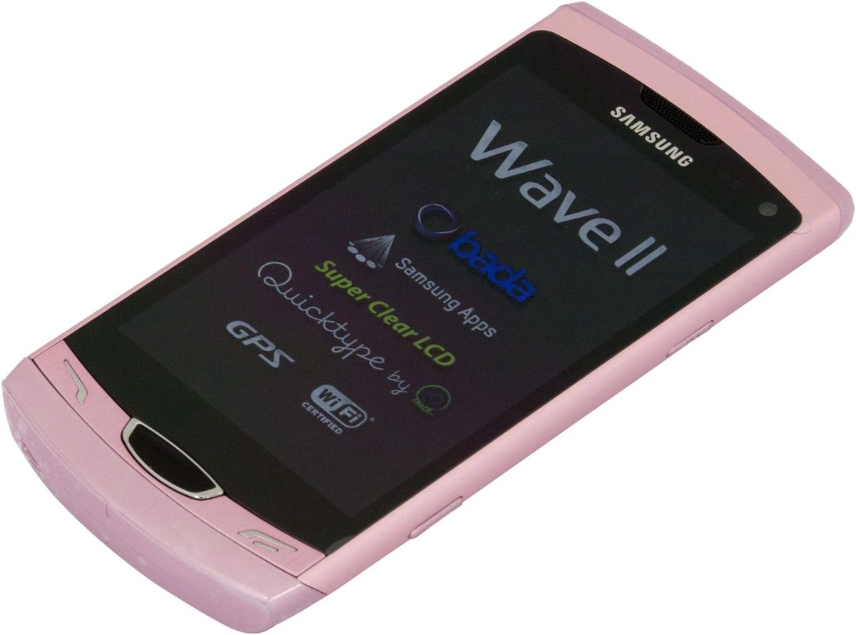 Характеристики Смартфон Samsung Wave II S8530, розовый (601489) смотреть в  СИТИЛИНК