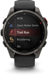 Смарт-часы Garmin Fenix 8 Pro, 47мм, 1.4", черный/серый