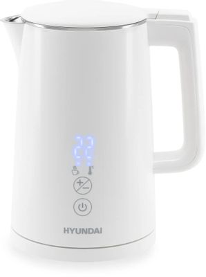Чайник электрический Hyundai HYK-S5508, 2200Вт, белый – купить в ...
