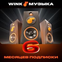 Изображение товара Подписка Wink Музыка 6 месяцев электронная с активацией онлайн