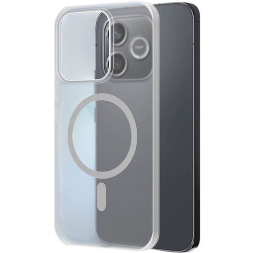 Чехол (клип-кейс) BORASCO Ice Magnet Case, для Honor 600 Lite, прозрачный матовый [76721]