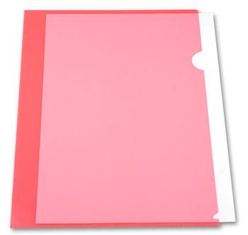 Папка-уголок Бюрократ -EE310/1RED,  A4,  пластик,  0.15мм,  красный