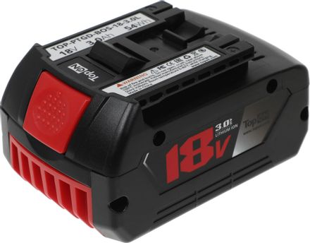 Батарея аккумуляторная для Bosch TopON TOP-PTGD-BOS-18-3.0L, 18В, 3Ач, Li-Ion [103251]