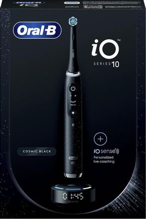 Электрическая зубная щетка Oral-B iO_S10_Cosmic Black, насадки для щётки: 1 шт, цвет: черный