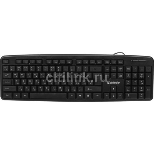 Клавиатура Defender Next HB-440, проводная, USB, мембранная, черный [45440]