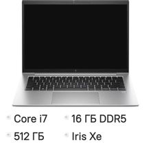 Изображение товара Ноутбук HP EliteBook 1040 G10 14 IPS i7 1355U 16ГБ SSD FreeDOS серебристый