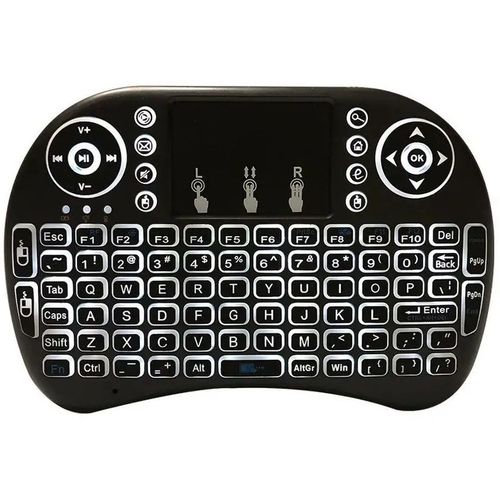 Клавиатура PALMEXX PMPKminiBKLT-LED, беспроводная, USB, Радиоканал, механическая, заводское нанесение кириллицы, черный
