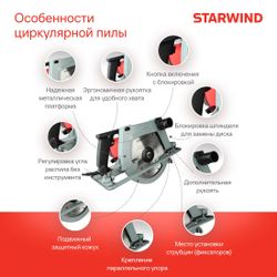 Циркулярная пила StarWind CS200-2330C