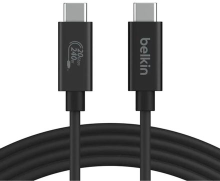 Кабель Belkin INZ004bt2MBK, USB Type-C (m) - USB Type-C (m), 2м, черный