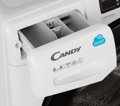 Стиральная машина суперузкая Candy GrandO Vita RCS34 1052D1/2-07, с  фронтальной загрузкой, 5кг, 1000об/мин – купить в Ситилинк | 1074997
