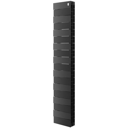 Радиатор биметаллический ROYAL THERMO Pianoforte Tower 200 /Noir Sable, 18 секций, боковое подключение, черный