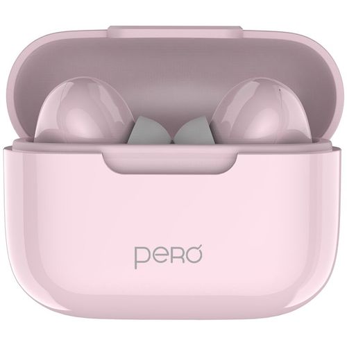 Наушники PERO TWS06, Bluetooth, внутриканальные, розовый [ptws06cp]