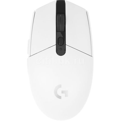 Мышь беспроводная Logitech G304 Lightspeed, игровая, радио, оптическая, USB, 12000dpi, белый [910-005295]