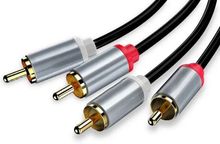 Изображение товара Аудио кабель PREMIER 5-304 1.5м RCA позолота черный серый